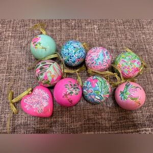 🎄 Lilly Pulitzer Ornament Set – Collector’s Gift with Purchase (Shatterproof)